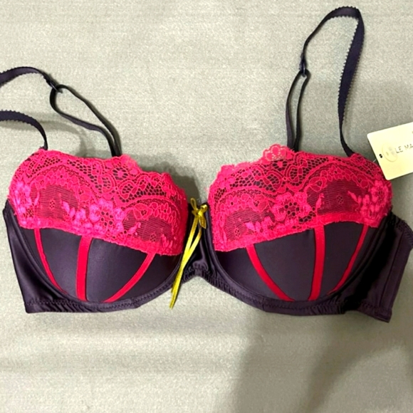 Elle MacPherson  Essential Luxury Intimates, Contour Balconnet Bra 32 D - Picture 1 of 3